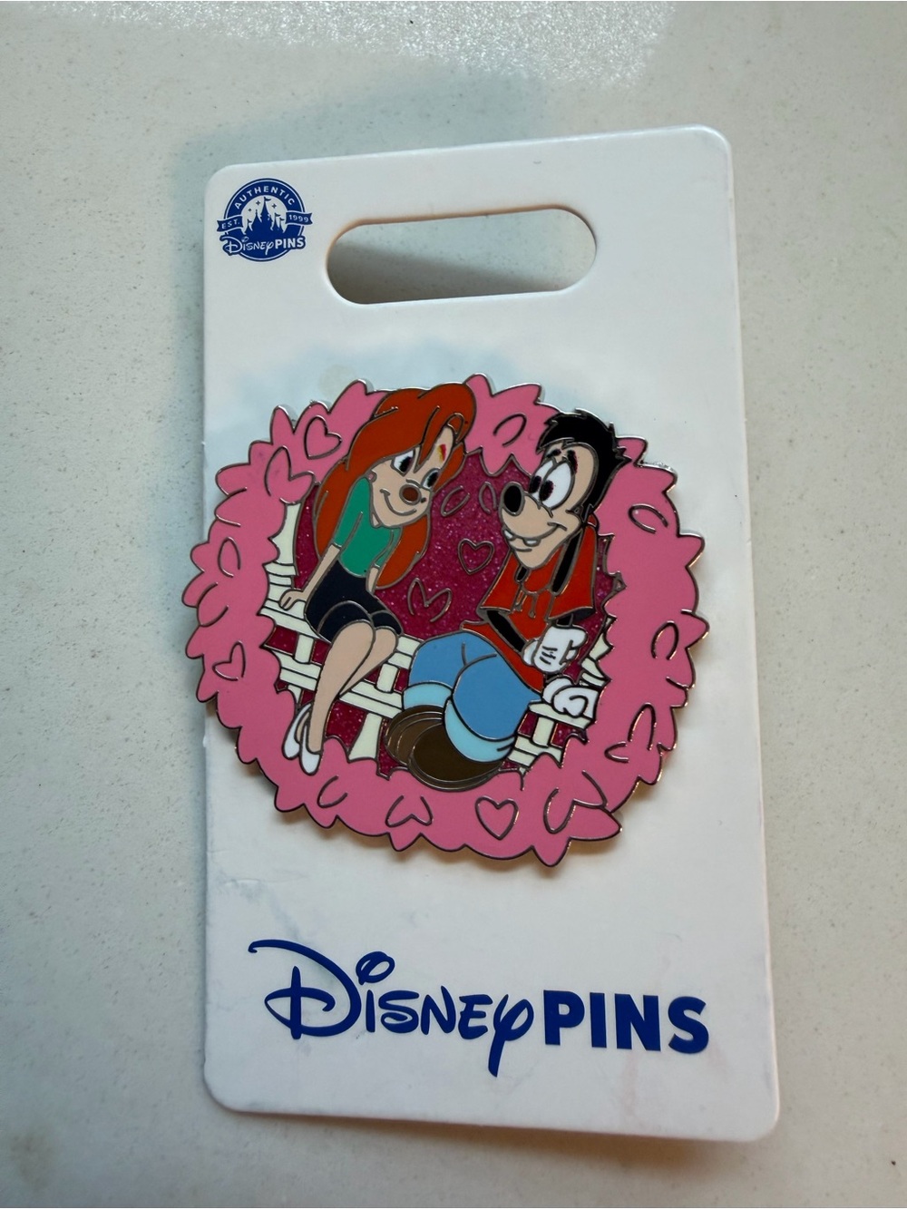 Disney valentines goody movie pin